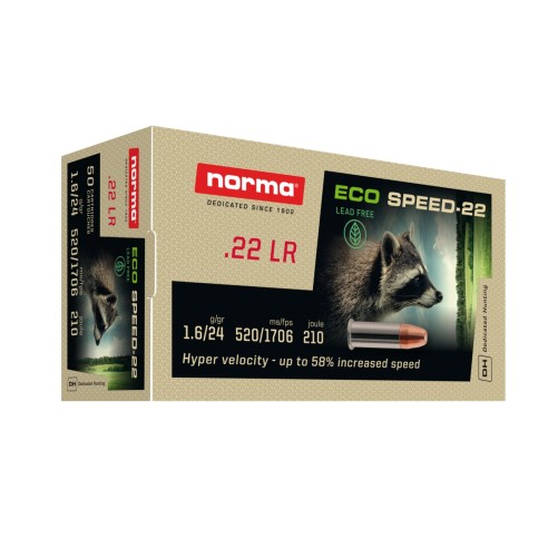 22 LR NORMA ECO-SPEED SANS PLOMB BTE 50