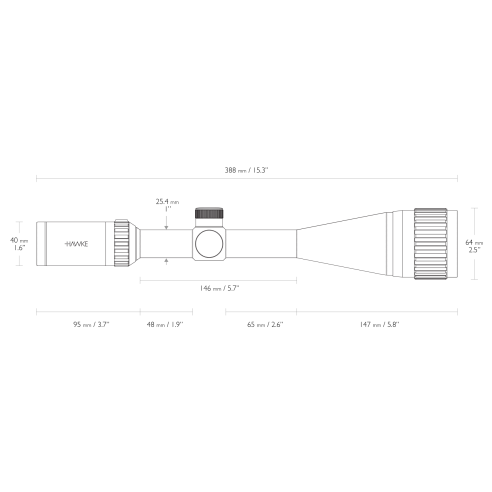 LUNETTE HAWKE VANTAGE  IR 4-16X50 AO MILDOT...