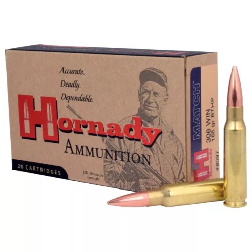 308 WIN HORNADY MATCH 168GR BTHP