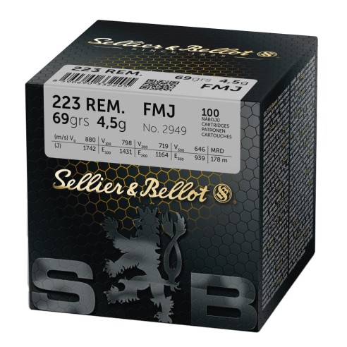 223 R SELLIER BELLOT 69GR FMJ BTE X100