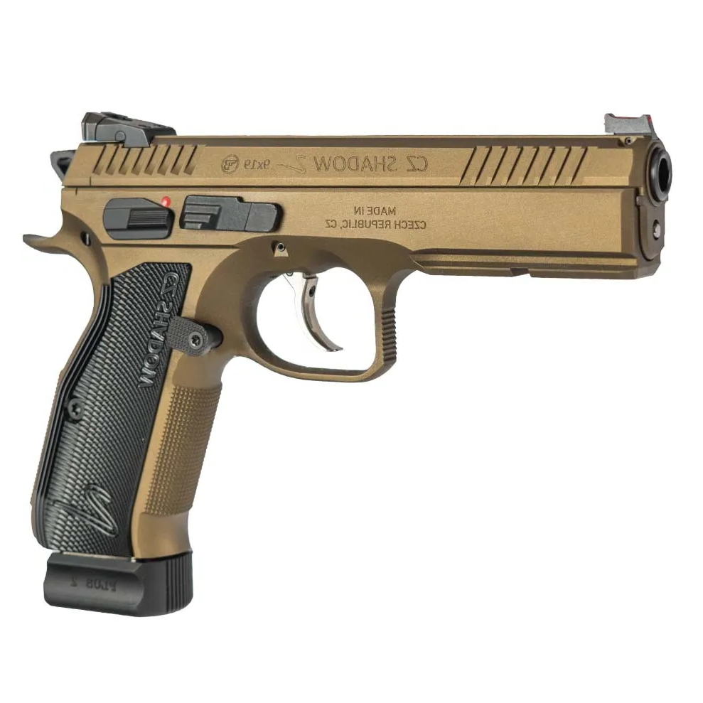 PISTOLET CZ SHADOW 2 OR CUSTOM BUL BARREL CERAKOTE BRONZE...