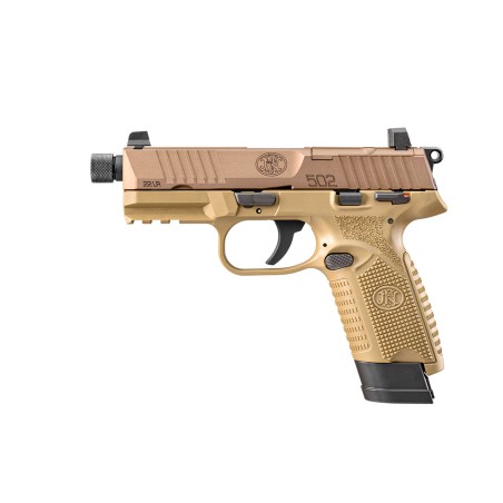 PISTOLET FN 502 TACTICAL FDE CAL 22LR