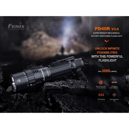 LAMPE FENIX PD-40 3000 LUMENS