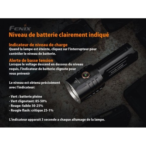 LAMPE FENIX LR35R 10 000 LUMENS