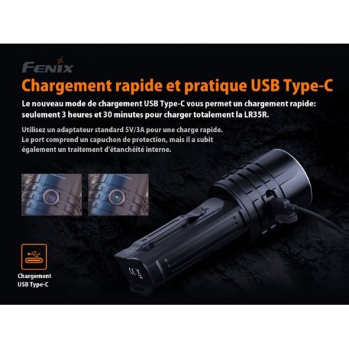 LAMPE FENIX LR35R 10 000 LUMENS