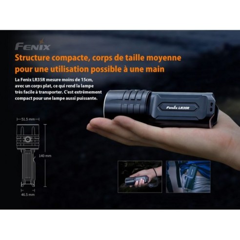 LAMPE FENIX LR35R 10 000 LUMENS