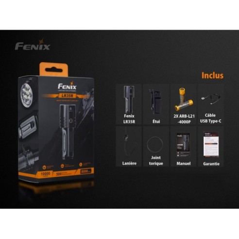 LAMPE FENIX LR35R 10 000 LUMENS