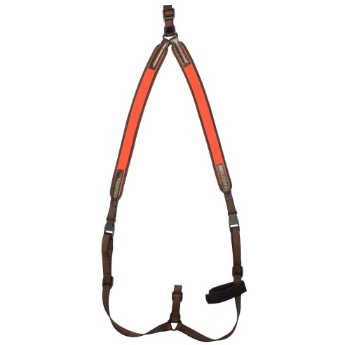 BRETELLE CARABINE NIGGELOH \"SAC A DOS\" NEOPRENE ORANGE