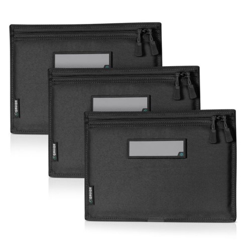 SAVIOR LOT DE 3 HOUSSES DE RANGEMENT NOIR