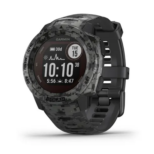 MONTRE GPS GARMIN INSTINCT SOLAR GRAPHITE CAMO