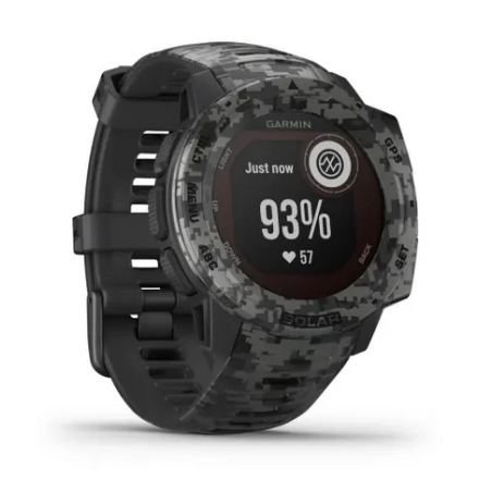 MONTRE GPS GARMIN INSTINCT SOLAR GRAPHITE CAMO
