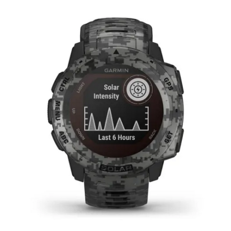 MONTRE GPS GARMIN INSTINCT SOLAR GRAPHITE CAMO