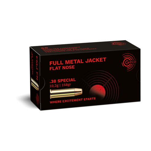 38 SPECIAL GECO FMJ 158GR