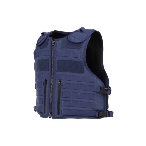 GILET A FERMETURE CENTRALE TACTIQUE BLEU TAILLE XL