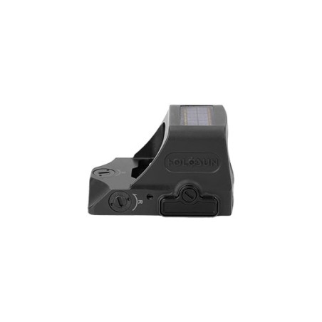 Holosun Reflex 508T - Reticule : Rouge - Bouton +/- et Panneau solaire - Titane - SANS Adaptateur