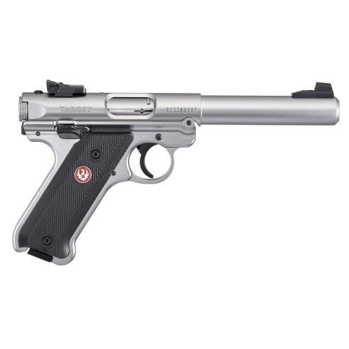 PISTOLET RUGER MARK IV TARGET INOX 5.1/2 X 28 CAL 22LR