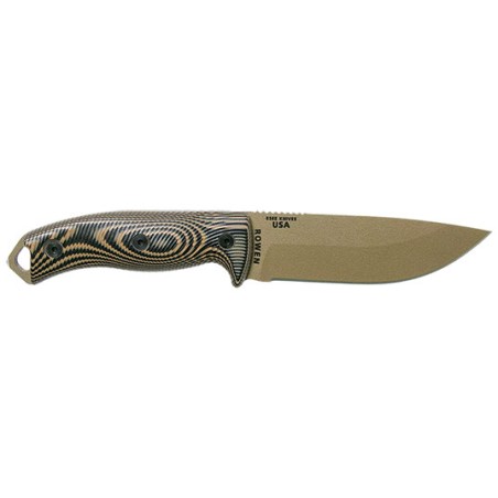COUTEAU ESEE 5 LAME EARTH COYOTE NOIR LAME 132mm