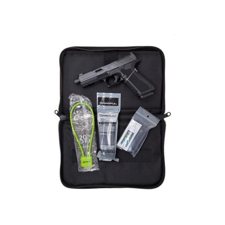 PISTOLET SHADOW SYSTEMS DR920 CULASSE ELITE, CANON NOIR, FLUTE FILETE 1/2X28 CAL 9X19
