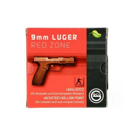 9X19 GECO RED ZONE 124G JHP BTE X20