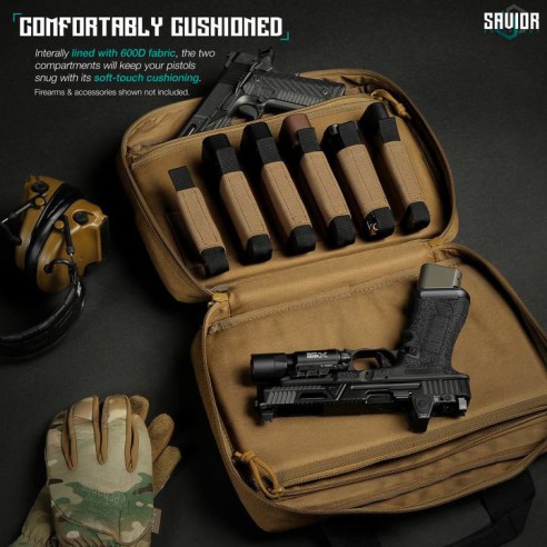 SACOCHE SAVIOR POUR 2 ARMES + EQUIPEMENT TAN