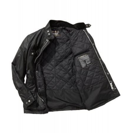VESTE HUILEE BARBOUR DUKE WAX JACKET NOIR
