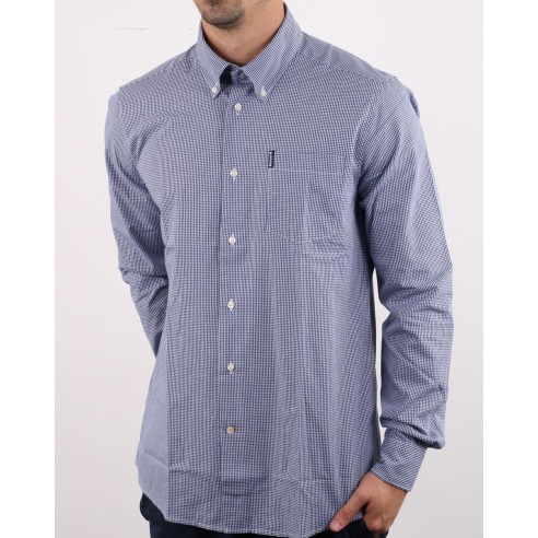 CHEMISE BARBOUR GINGHAM 10 REGULAR INKY BLUE...