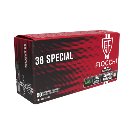 38 SPECIAL FIOCCHI FMJ 158 GRS BTE X50