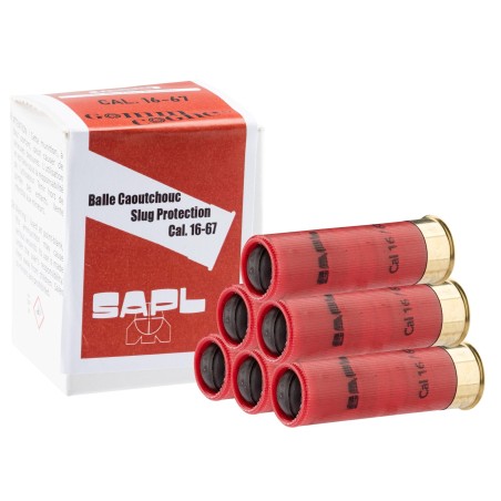 GOMM-COGNE SAPL BALLE CAOUTCHOUC SLUG PROTECTION CAL 16/67 BTE X5