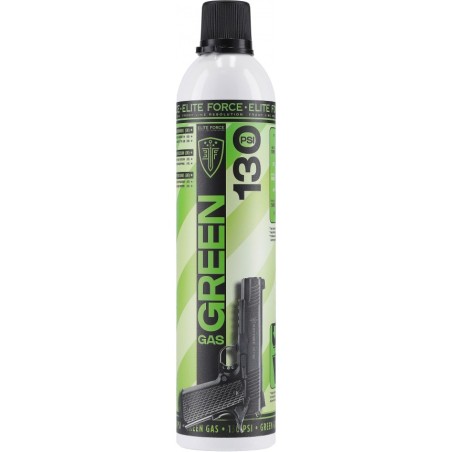 BOMBE DE GAZ ELITE FORCE GREEN 130 PSI 600ml