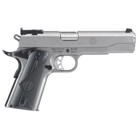 PISTOLET RUGER SR 1911 TARGET INOX CAL 9X19 AUTO 5"