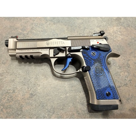 PISTOLET BERETTA 92X PERFORMANCE PLAQUETTE ET DETENTE BLEU CAL 9X19