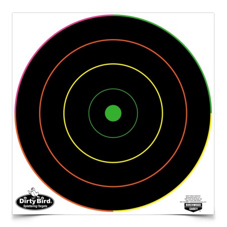 Cible Dirty Birds multicolores - Birchwood Casey 1 30 CM LOT DE 10 CIBLES
