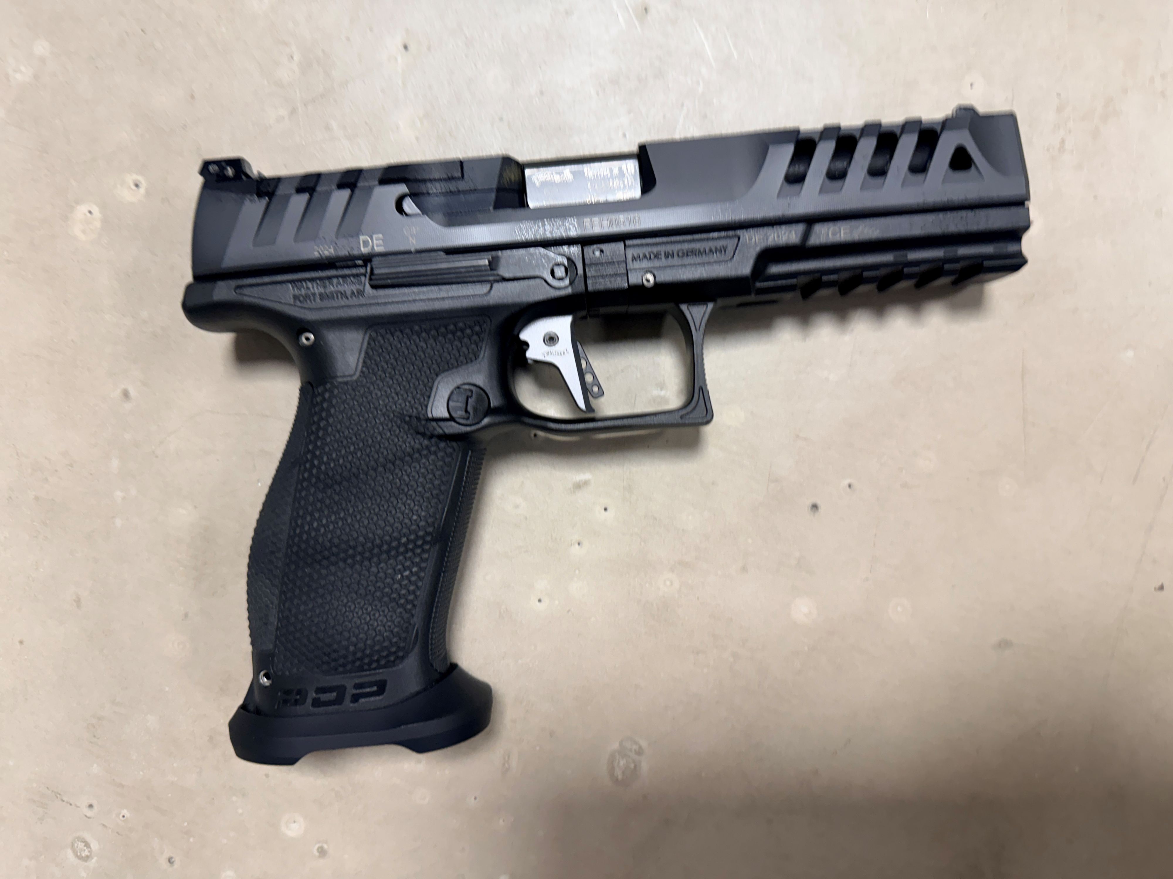 PISTOLET WALTHER PDP MATCH POLYMERE FULL SIZE CAL 9MM...