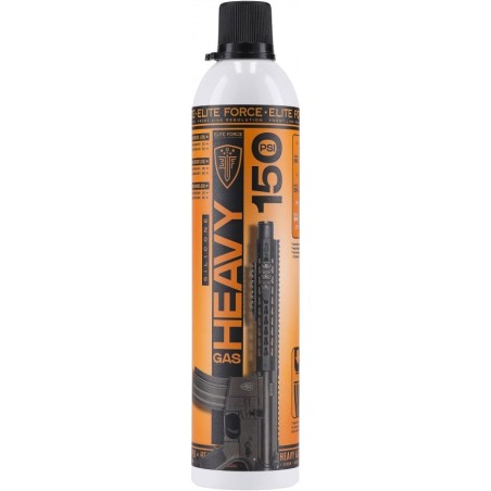 BOMBE DE GAZ ELITE FORCE HEAVY 150 PSI 560ml MANTENANCE (HUILE SILICONE)