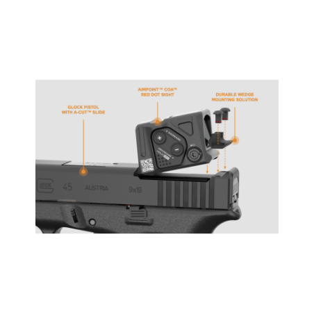 PISTLOLET GLOCK 45 FS CAO COMBO AIMPOINT CAL 9X19