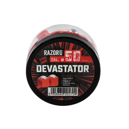 BALLES ACIER DEVASTATOR ROUGE CAL 50