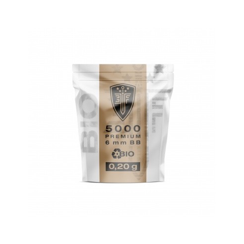 BILLES BBS ELITE FORCE BIO BLANCHE 6mm 0.20G X5000