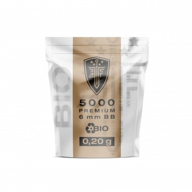 BILLES BBS ELITE FORCE BIO BLANCHE 6mm 0.20G X5000