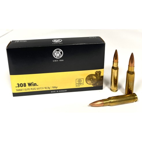 308 WIN RWS TARGET ELITE PLUS 168GR