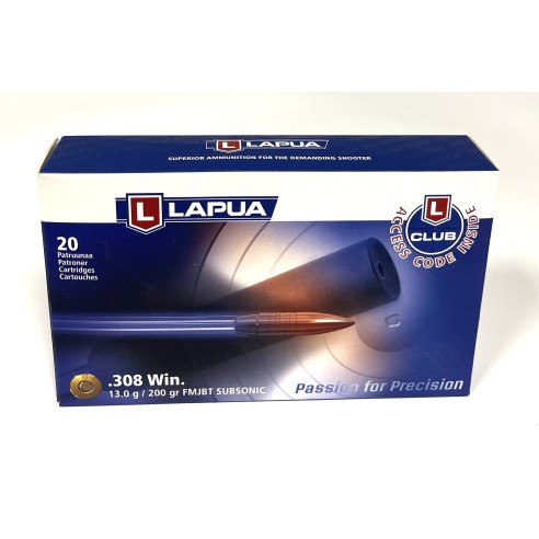 LAPUA 308 WIN SUBSONIC 200 GR