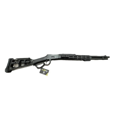 CARABINE A LEVIER SOUS GARDE HUGTEK BOITIER NOIR  ALU TACTIQUE M-LOCK CANON 51 CM 10+1 COUPS