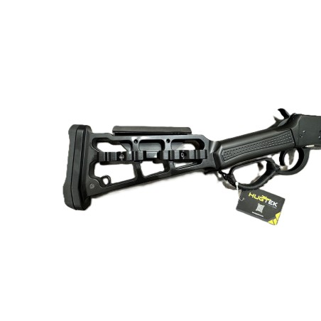 CARABINE A LEVIER SOUS GARDE HUGTEK BOITIER NOIR  ALU TACTIQUE M-LOCK CANON 51 CM 10+1 COUPS