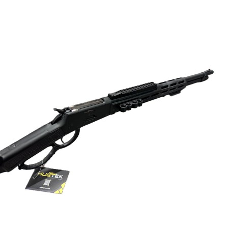 CARABINE A LEVIER SOUS GARDE HUGTEK BOITIER NOIR  ALU TACTIQUE M-LOCK CANON 51 CM 10+1 COUPS