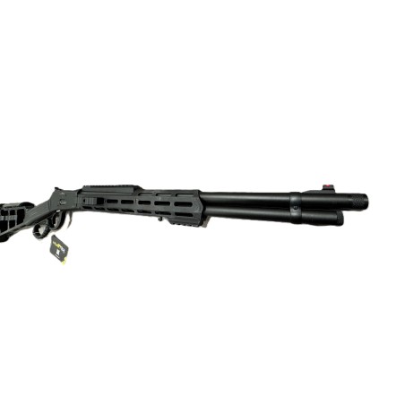CARABINE A LEVIER SOUS GARDE HUGTEK BOITIER NOIR  ALU TACTIQUE M-LOCK CANON 51 CM 10+1 COUPS