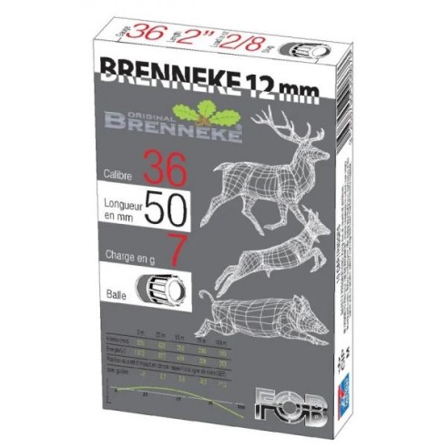 BRENNEKE CAL 12mm A BALLE  X10