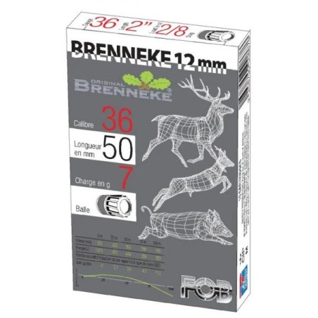 BRENNEKE CAL 12mm A BALLE  X10