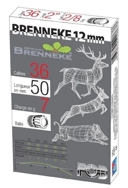 BRENNEKE CAL 12mm A BALLE  X10