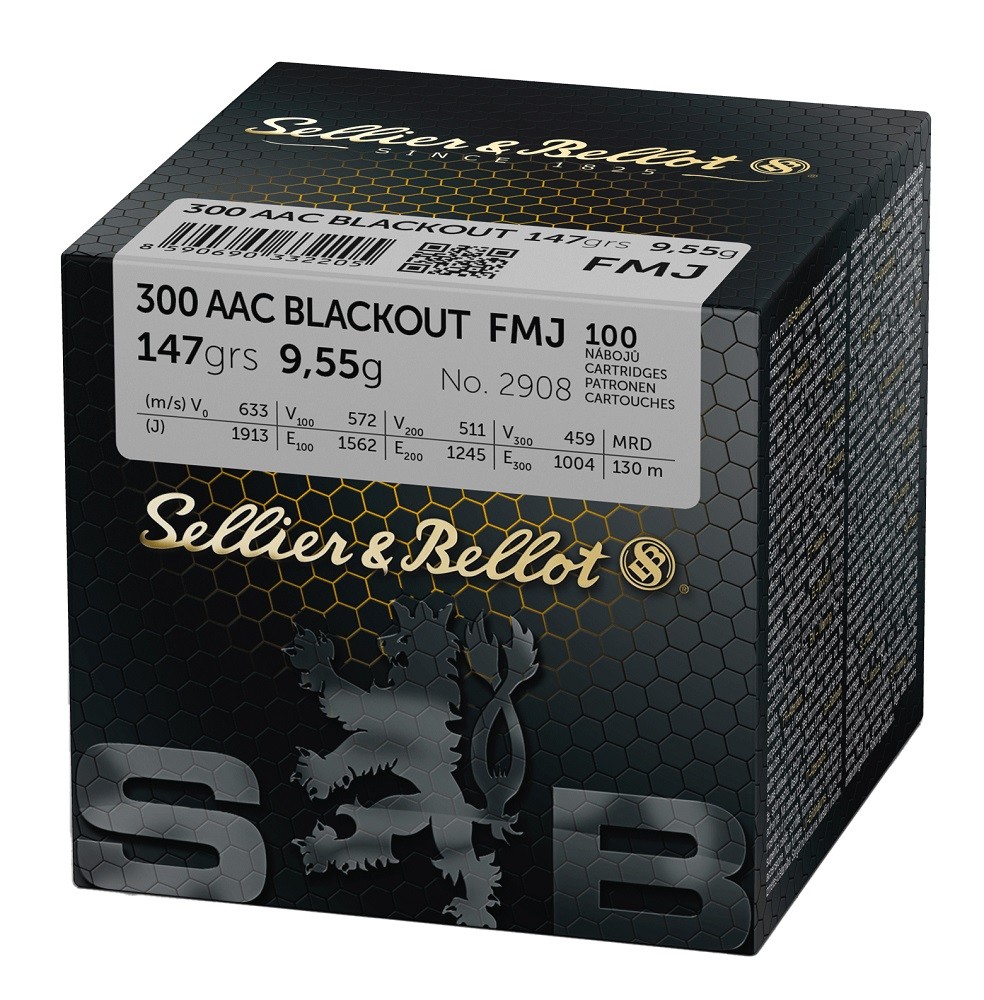 300 AAC BLACKOUT SELLIER BELLOT FMJ 147 GR BTE X100
