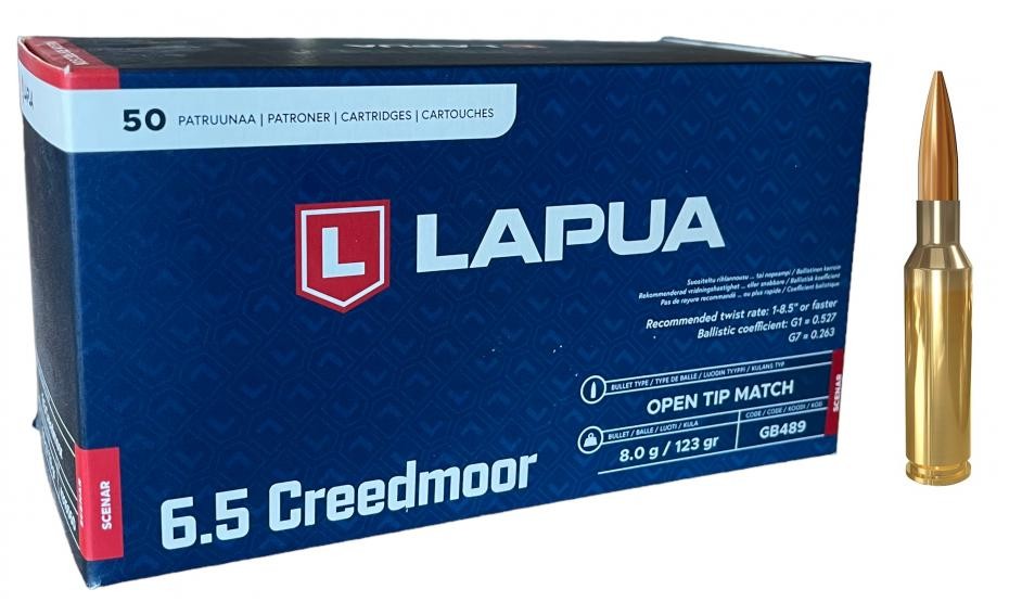 CART 6.5 CREEDMORE LAPUA 123GR BTE X50