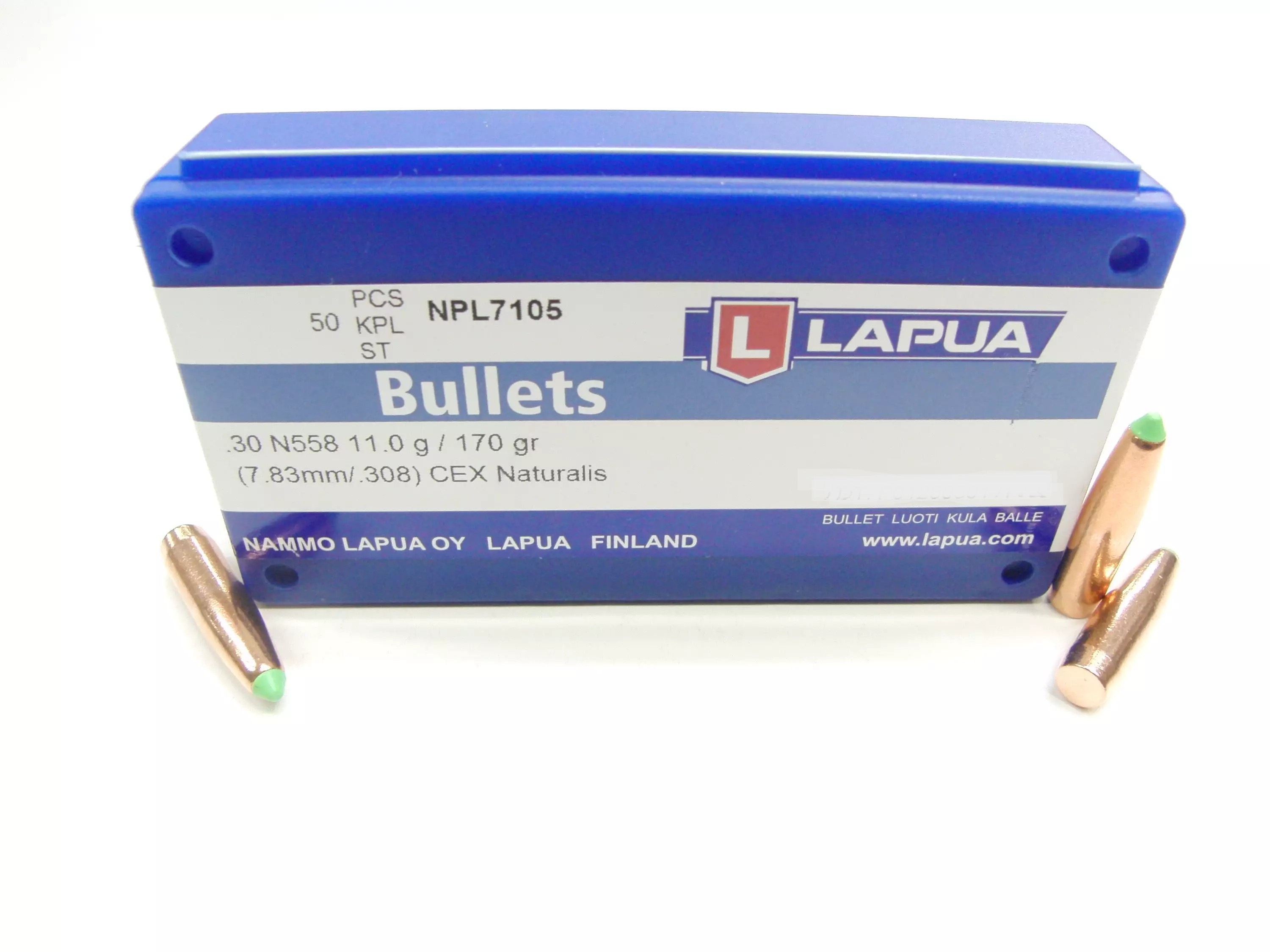 OGIVES LAPUA 30 170GR NATURALIS X50